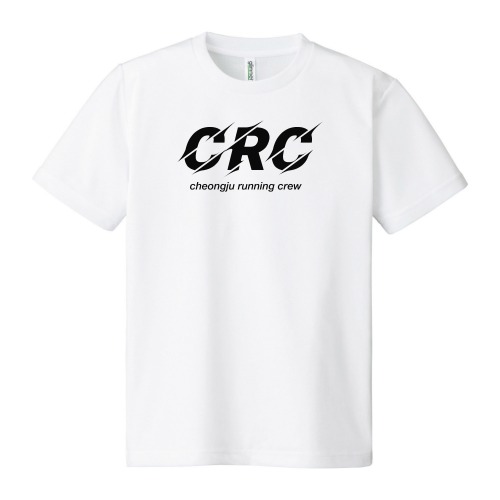 크루링크 CRC 청주 러닝크루 공식 단체티 기능성 화이트