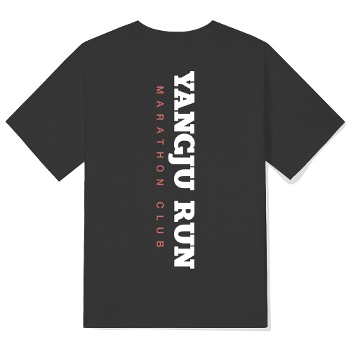 크루링크 양주 런 마라톤 클럽 기능성 티셔츠 타이포 디자인