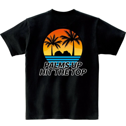 크루링크 도비 클라이밍 크루 사계절 티셔츠 PALMS UP DAY 화이트 로고
