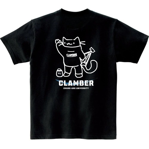 크루링크 중앙대 사계절 티셔츠 클램버 고양이
