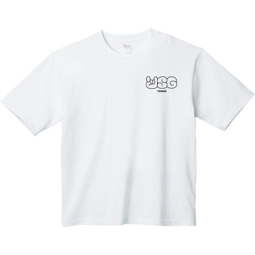 크루링크 MSG 테니스크루 오버핏 티셔츠 블랙로고