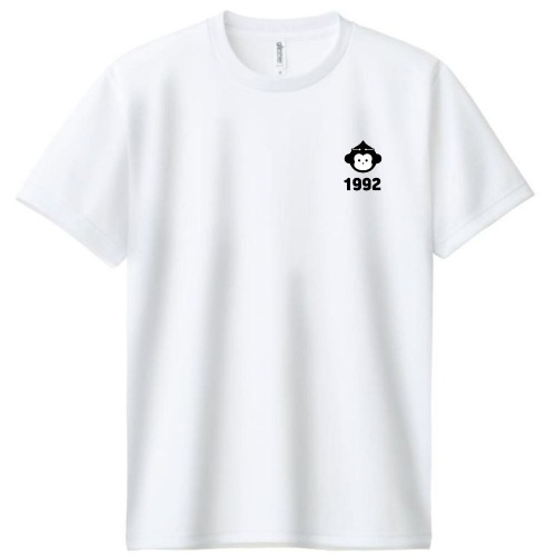 크루링크 92몽키 기능성 티셔츠 캐릭터 블랙로고