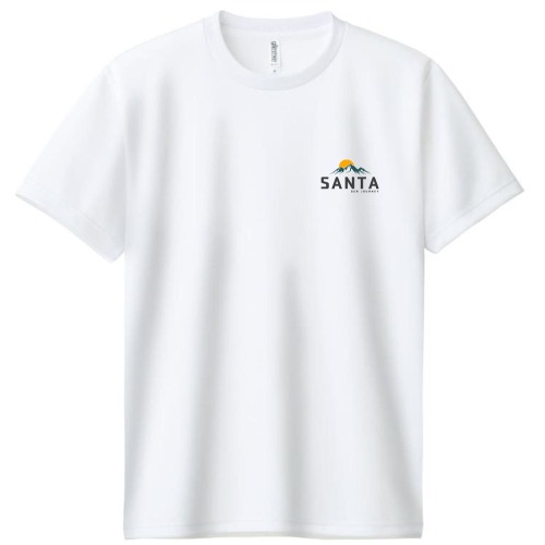 크루링크 SANTA 등산크루 기능성 티셔츠 05 블랙 썬 로고
