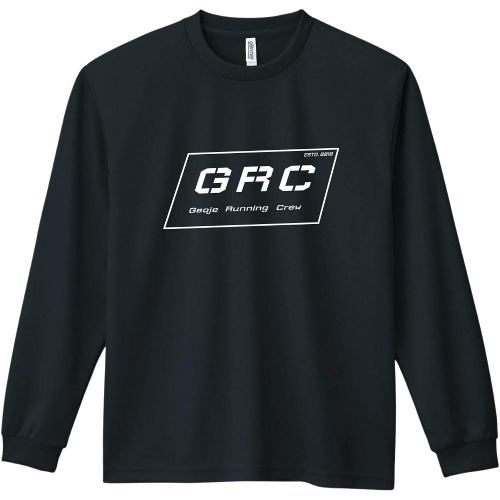GRC 러닝크루 기능성 긴팔 티셔츠 블랙