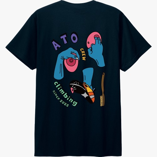 ATO 클라이밍 크루 베이직 라운드 티셔츠