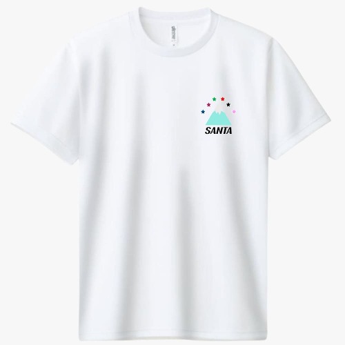 산타그룹 등산크루 드라이 라운드 티셔츠 식스스타 로고