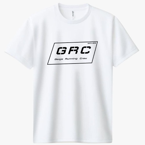 GRC 거제러닝크루 드라이 라운드 티셔츠 기본로고